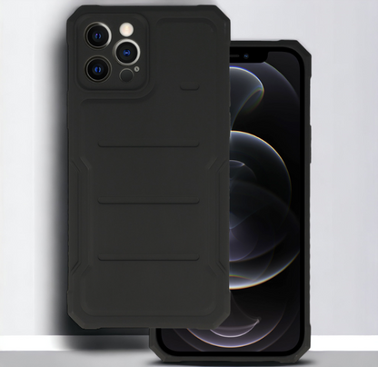 Silikonski ovitek "Protector" za iPhone 12 Pro Max - črna – Infostyle – Črna / TPU silikon