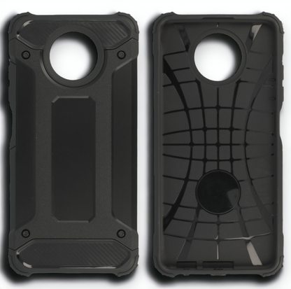 Silikonski ovitek "armor carbon" za Xiaomi Redmi Note 9T - Črna – Infostyle