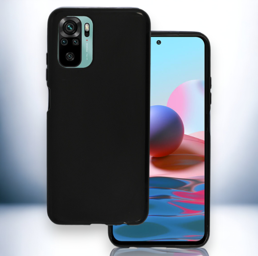 Silikonski ovitek "Matt" za Xiaomi Redmi Note 10 - Črna – Infostyle – Črna / Silikon
