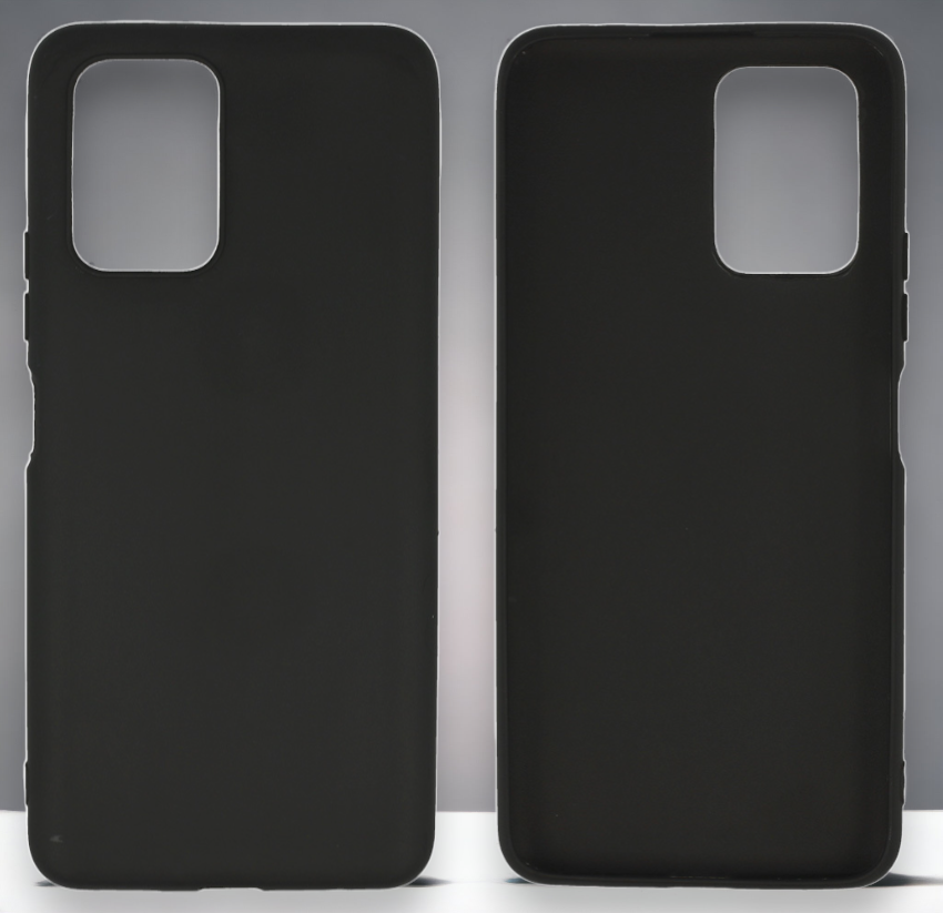 Silikonski ovitek "matt" za Xiaomi Redmi Note 10 5G - Črna – Infostyle