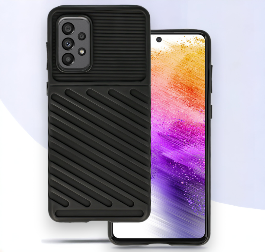 Ovitek "Thunder" za Samsung Galaxy A72 4G/5G - Črna – Infostyle – Črna / TPU silikon