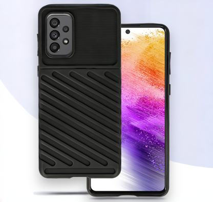 Ovitek "Thunder" za Samsung Galaxy A72 4G/5G - Črna – Infostyle – Črna / TPU silikon