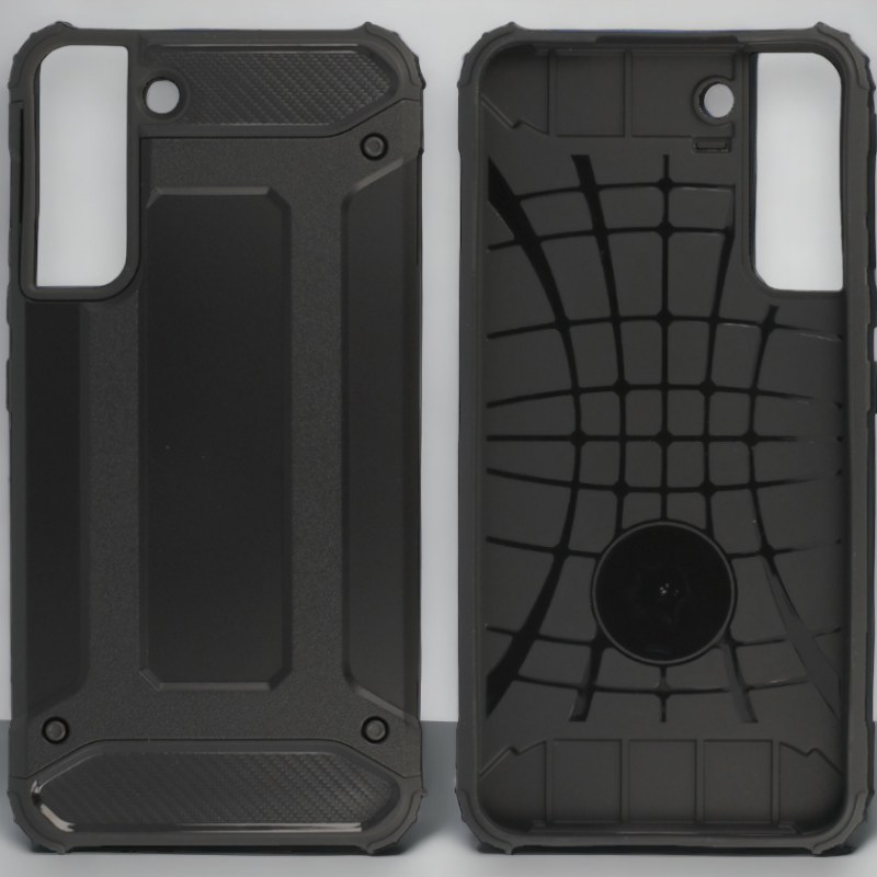 Silikonski ovitek "armor carbon" za Samsung Galaxy S21 Fe - Črna – Infostyle