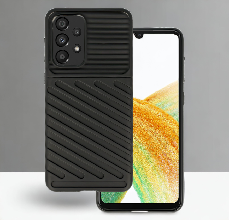 Ovitek "Thunder" za Samsung Galaxy A33 5G - Črna – Infostyle – Črna / TPU silikon