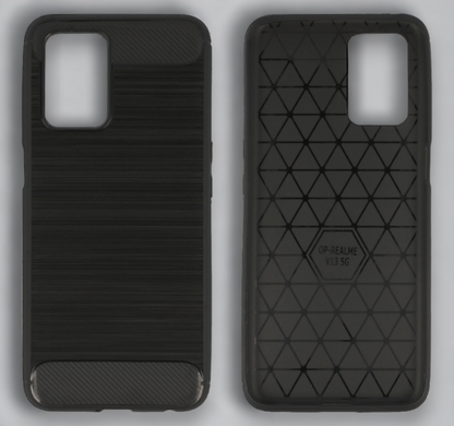 Ovitek "Carbon lite" za Realme 8 5G - Črna – Infostyle