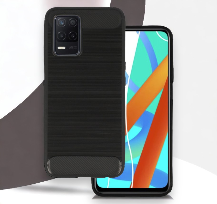Ovitek "Carbon lite" za Realme 8 5G - Črna – Infostyle – Črna / TPU silikon