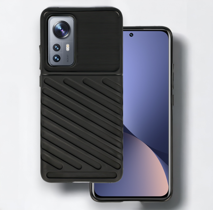 Ovitek "Thunder" za Xiaomi Mi 12 - Črna – Infostyle – Črna / TPU silikon