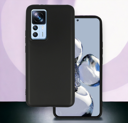 Silikonski ovitek "matt" za Xiaomi Mi 12T - Črna – Infostyle – Črna / Silikon