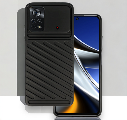 Ovitek "Thunder" za Xiaomi Poco X4 Pro 5G - Črna – Infostyle – Črna / TPU silikon