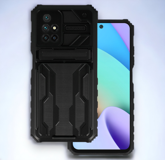 Ovitek "Combo" za Xiami Redmi 10 - črna – Tel Protect – Črna / PC + TPU silikon