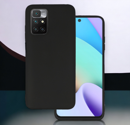 Silikonski ovitek "matt" za Xiaomi Redmi 10 - Črna – Infostyle – Črna / Silikon