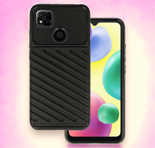 Ovitek "Thunder" za Xiaomi Redmi 10A - Črna – Infostyle – Črna / TPU silikon