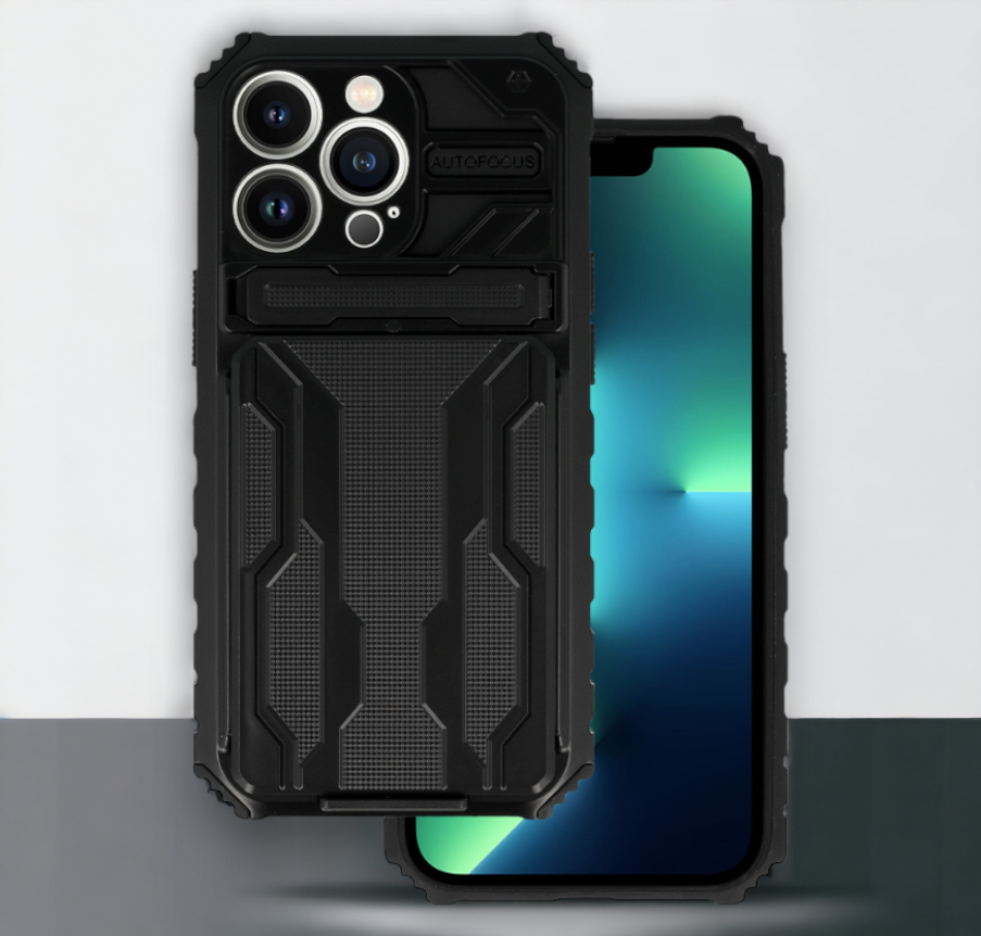 Ovitek "Combo" za iPhone 13 Pro - črna – Tel Protect – Črna / PC + TPU silikon