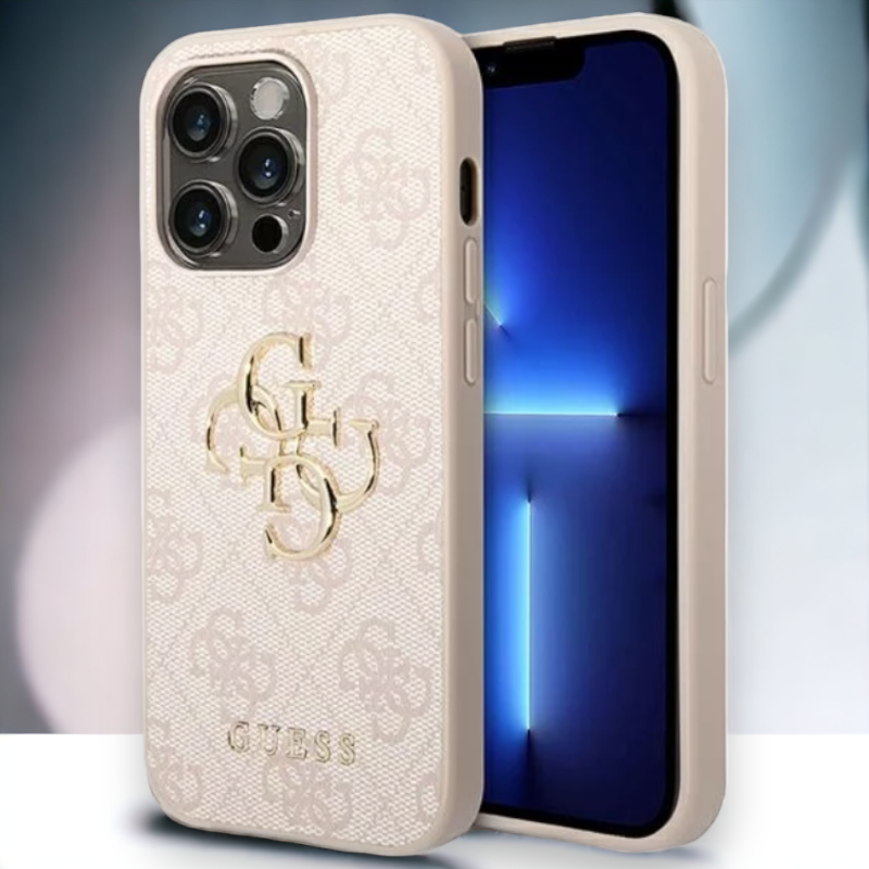 Ovitek Guess "pink 3D" za iPhone 14 Pro Max (GUHCP14X4GMGPI) – Svetlo roza / PC + TPU silikon
