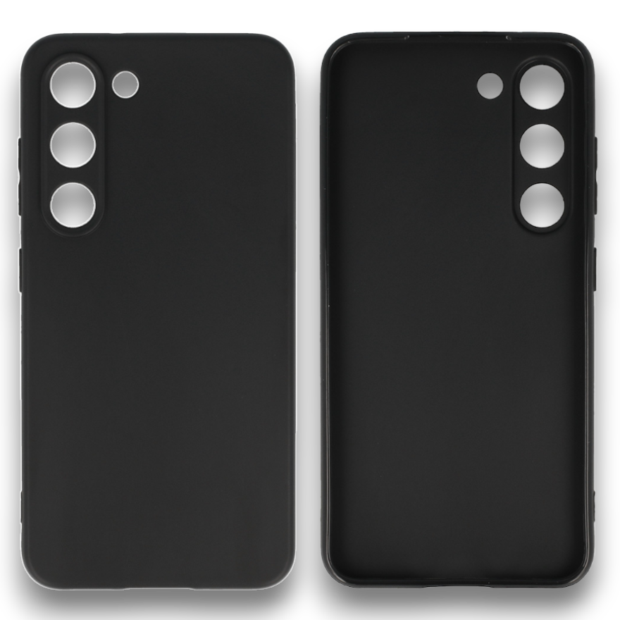 Silikonski ovitek "matt" za Samsung Galaxy S23 Plus - Črna – Infostyle