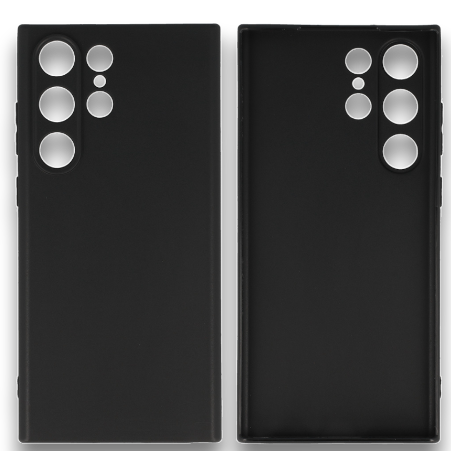 Silikonski ovitek "matt" za Samsung Galaxy S23 Ultra - Črna – Infostyle