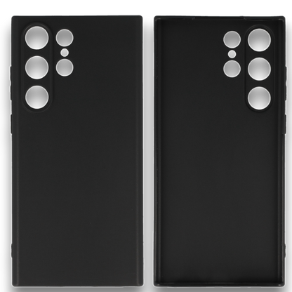 Silikonski ovitek "matt" za Samsung Galaxy S23 Ultra - Črna – Infostyle