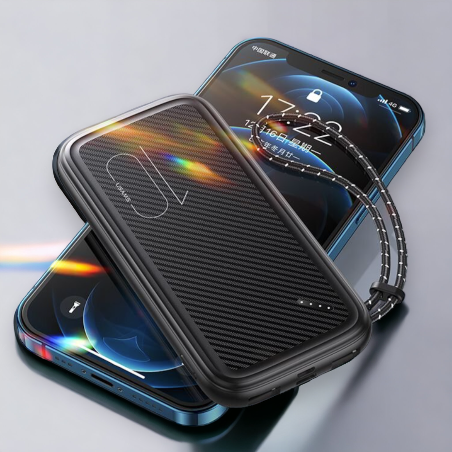 Polnilna postaja "Dual USB" 10.000mAh – Usams – Črna