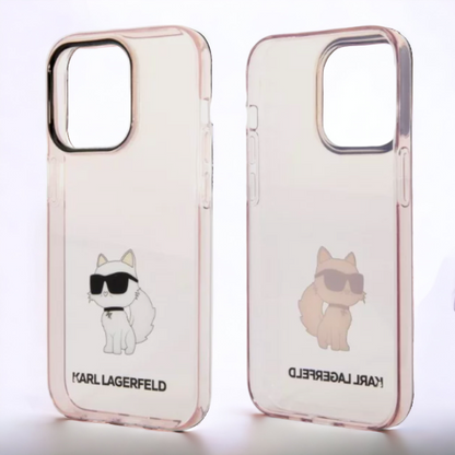 Ovitek Karl Lagerfeld "Choupette - PINK" za iPhone 14 Pro (KLHCP14LHNCHTCP)