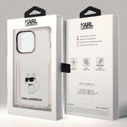 Ovitek Karl Lagerfeld "Choupette - PINK" za iPhone 14 Pro Max (KLHCP14XHNCHTCP)