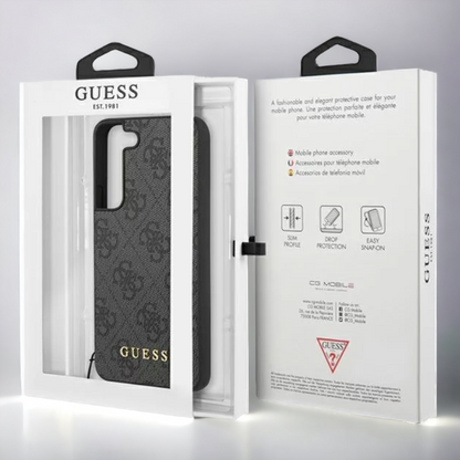 Ovitek Guess "grey charms" za Samsung Galaxy S23 Plus (GUHCS23MGF4GGR)