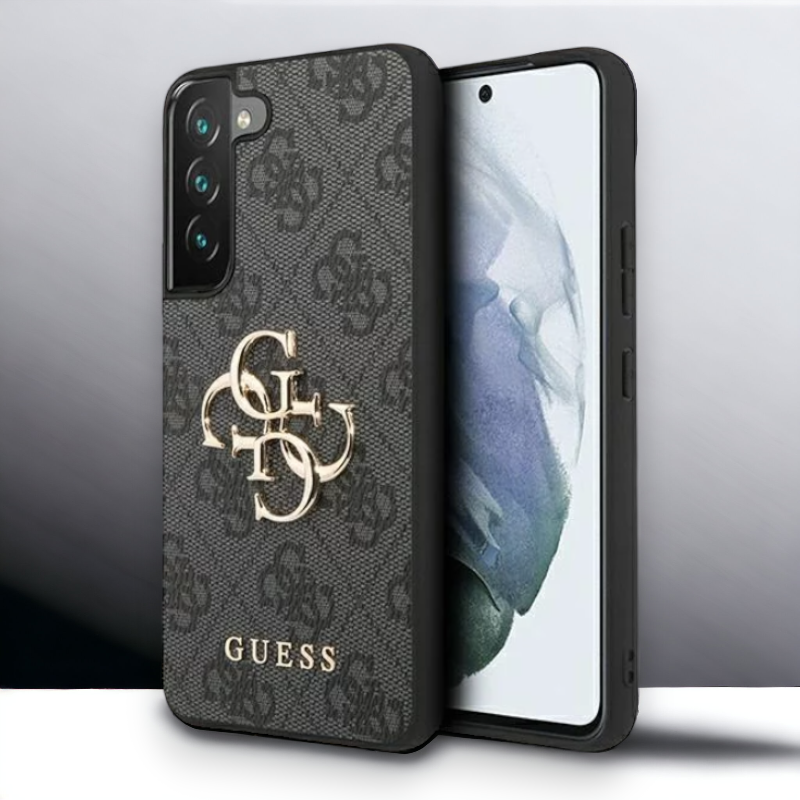 Ovitek Guess "grey 3D" za Samsung Galaxy S23 Plus (GUHCS23M4GMGGR) – Siva / PC + TPU silikon