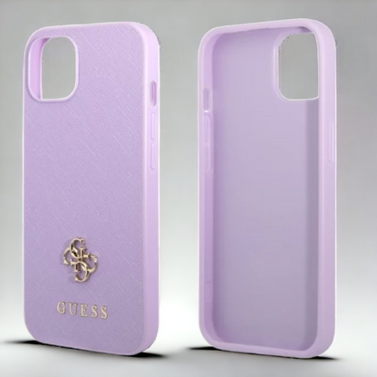 Ovitek Guess "purple mini 3D" za iPhone 13/14/15 (GUHCP13MPS4MU)