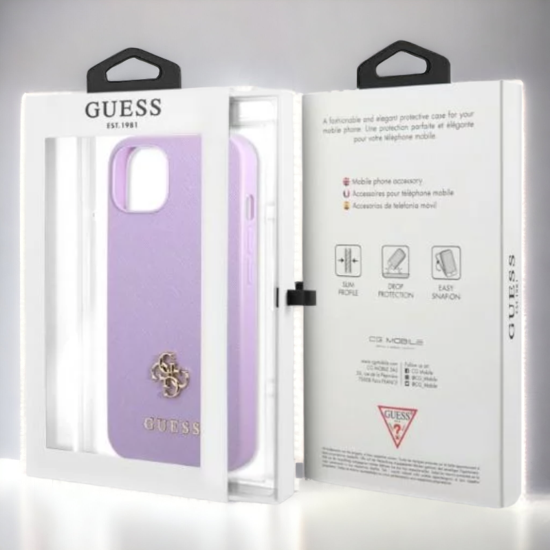 Ovitek Guess "purple mini 3D" za iPhone 13/13 Pro (GUHCP13LPS4MU)