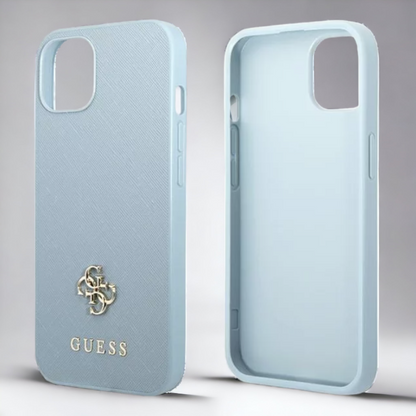 Ovitek Guess "blue mini 3D" za iPhone 13/14/15 (GUHCP13MPS4MB)