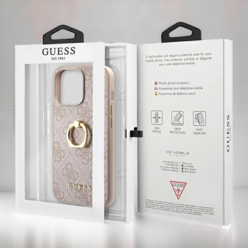 Ovitek Guess "4G Ring Stand" za iPhone 13/13 Pro (GUHCP13L4GMRPI)