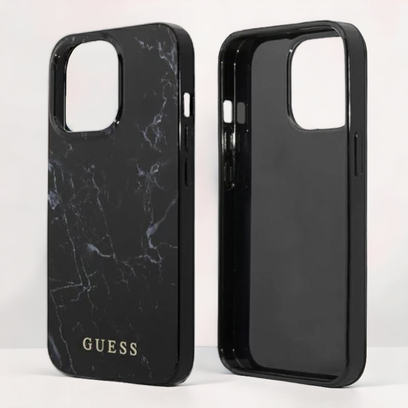 Ovitek Guess "Black marble" za iPhone 13 Pro Max/12 Pro Max (GUHCP13XPCUMABK)