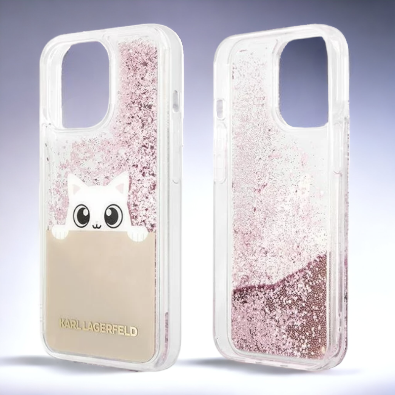 Ovitek Karl Lagerfeld "Choupette - Peek a boo" za iPhone 13 Pro Max/12 Pro Max (KLHCP13XPABGNU)