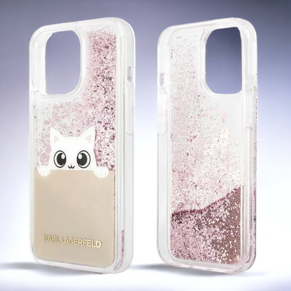 Ovitek Karl Lagerfeld "Choupette - Peek a boo" za iPhone 13 Pro Max/12 Pro Max (KLHCP13XPABGNU)
