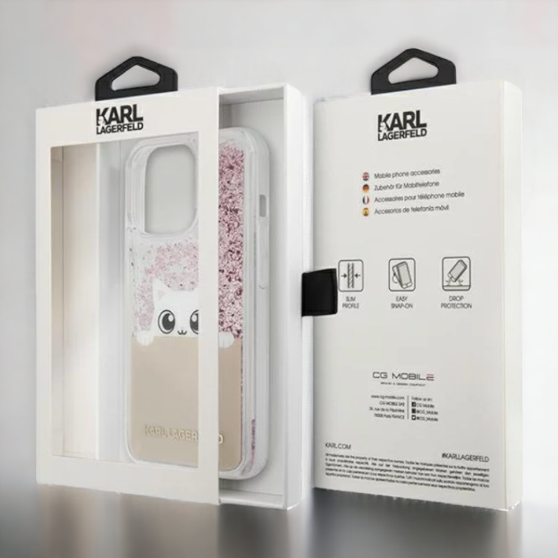 Ovitek Karl Lagerfeld "Choupette - Peek a boo" za iPhone 13 Pro Max/12 Pro Max (KLHCP13XPABGNU)