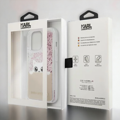 Ovitek Karl Lagerfeld "Choupette - Peek a boo" za iPhone 13 Pro Max/12 Pro Max (KLHCP13XPABGNU)