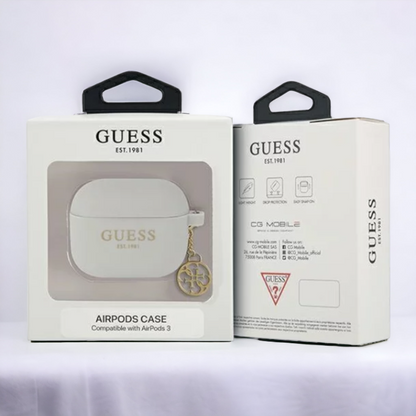 Original Guess etui "Silicone Charm 4G" za slušalke AirPods 3 (GUA3LSC4EG)