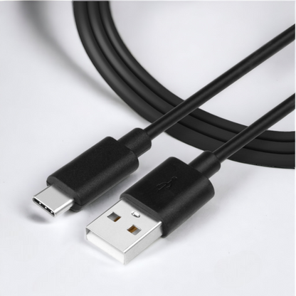 Polnilni in podatkovni kabel "Smooth Thread Cabel" USB - USB C (v dveh velikostih) – Tactical – Črna / 30 cm