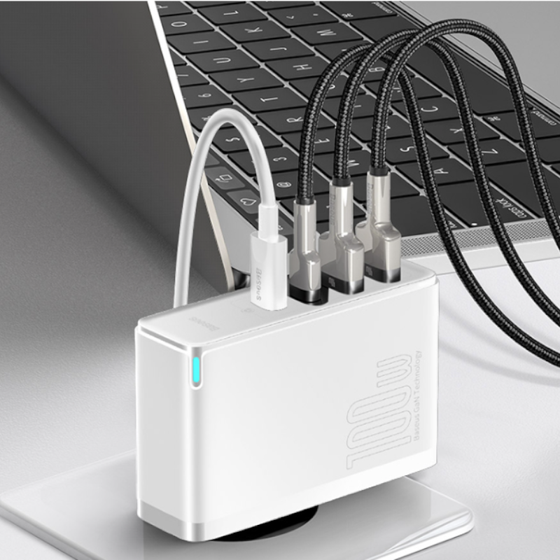 Komplet Hišni polnilec "GaN 2 Pro" za hitro polnjenje in kabel USB C - 100W – Baseus