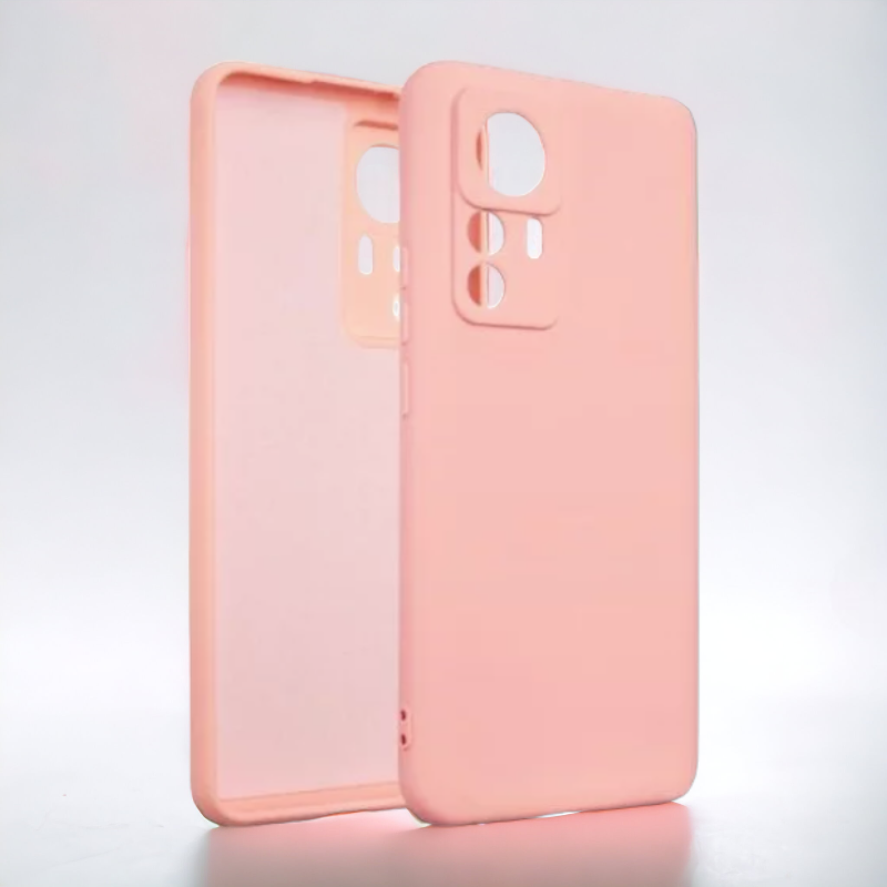 Silikonski ovitek "Beline" za Xiaomi 12T Pro – Svetlo roza / TPU silikon