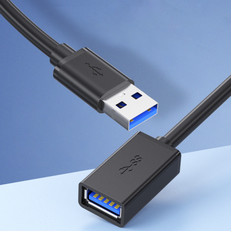 Podaljšek USB - USB 3.0 (2 različni velikosti) – Borofone – Črna / 200 cm