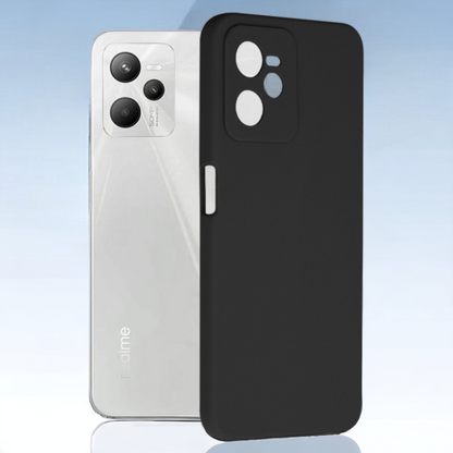 Silikonski ovitek "Soft Edge" za Realme Narzo 50A Prime – Techsuit – Črna / TPU silikon