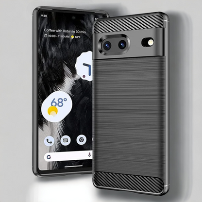 Silikonski ovitek "carbon" za Google Pixel 7 - Črna – Techsuit – Črna / TPU silikon