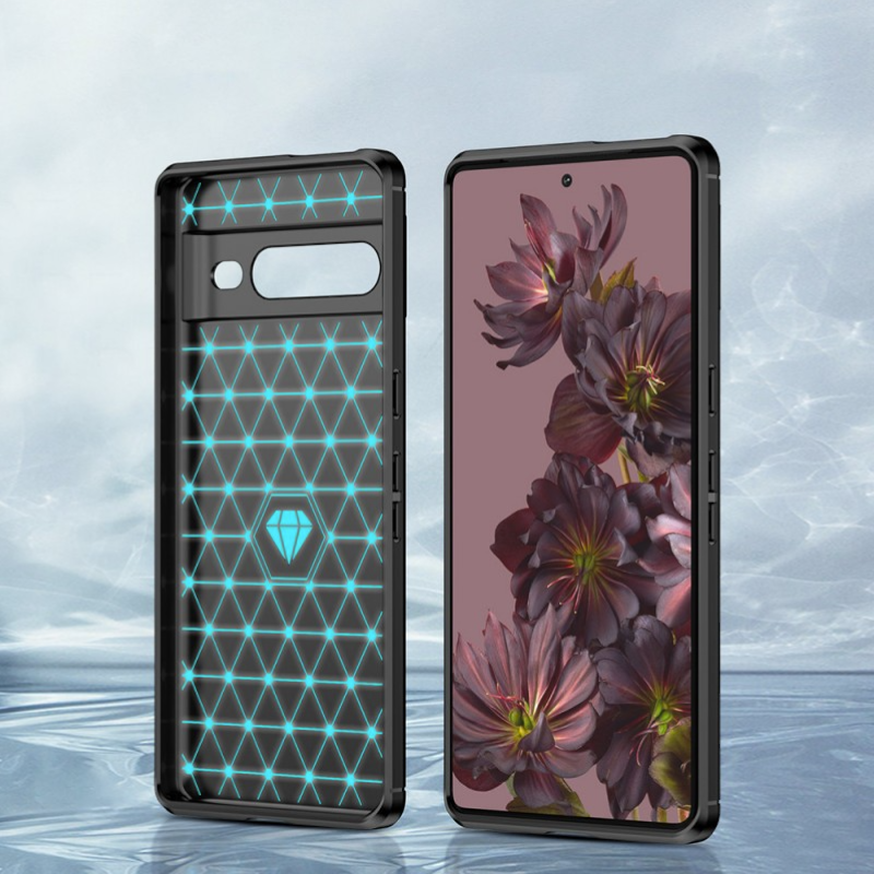 Silikonski ovitek "carbon" za Google Pixel 7 Pro - Črna – Techsuit