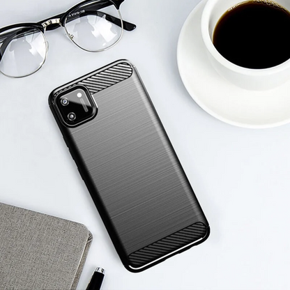 Silikonski ovitek "carbon" za Realme C11 (2020) - Črna – Techsuit – Črna / TPU silikon