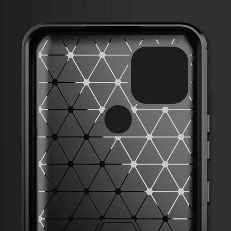 Silikonski ovitek "carbon" za Realme C21y - Črna – Techsuit