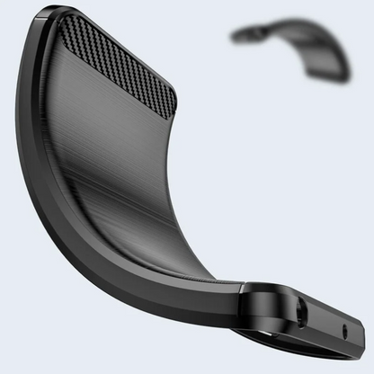 Silikonski ovitek "carbon" za Xiaomi Redmi Note 11 - Črna – Techsuit