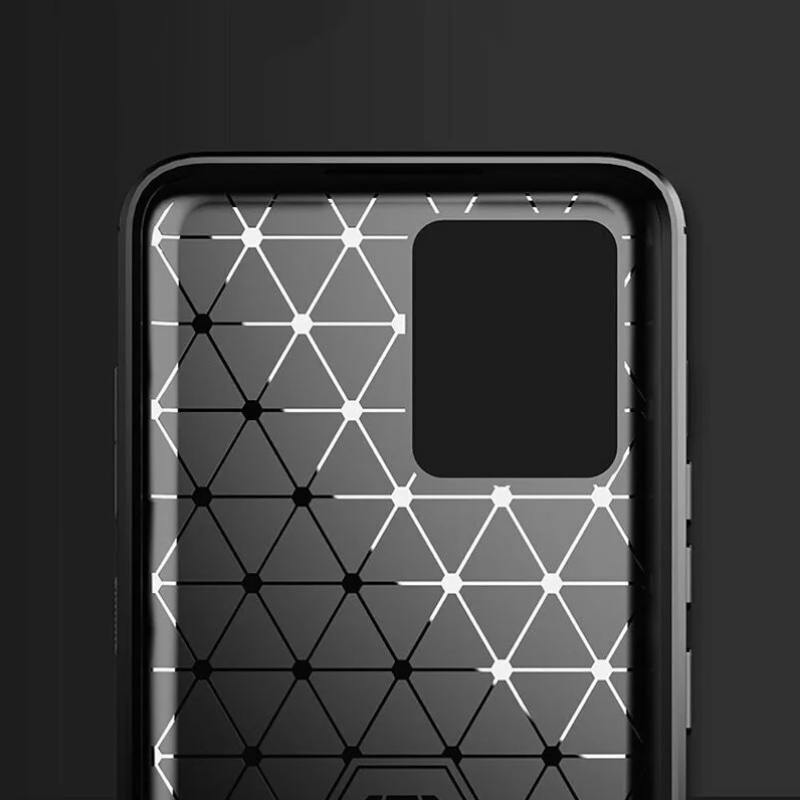 Silikonski ovitek "carbon" za Realme 8 Pro 4G - Črna – Techsuit