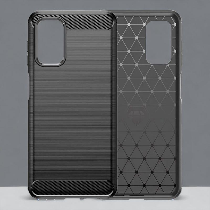 Silikonski ovitek "carbon" za Samsung Galaxy A04s - Črna – Techsuit