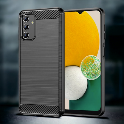 Silikonski ovitek "carbon" za Samsung Galaxy A04s - Črna – Techsuit – Črna / TPU silikon