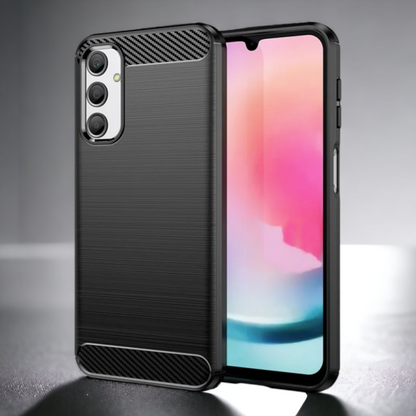 Silikonski ovitek "carbon" za Samsung Galaxy A24 - Črna – Techsuit – Črna / TPU silikon